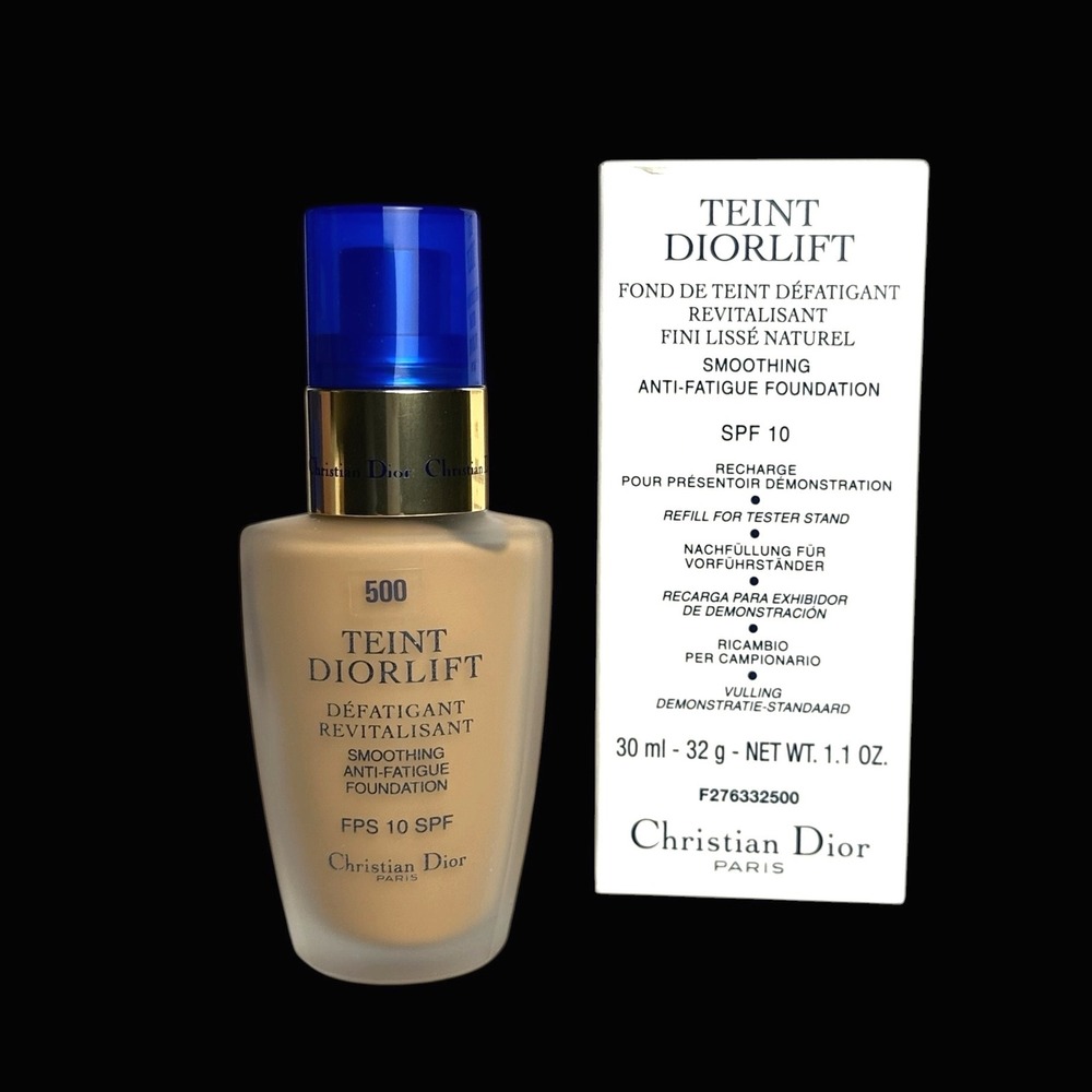 Christian Dior Teint Diorlift Smoothing Anti-Fatigue Foundation SPF 10 Shade 500